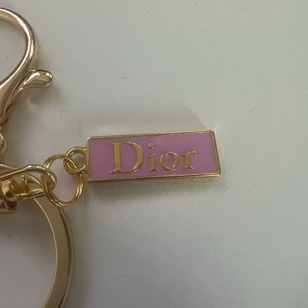 Gold and Pink Keychain Accessory - Picture 2 of 2